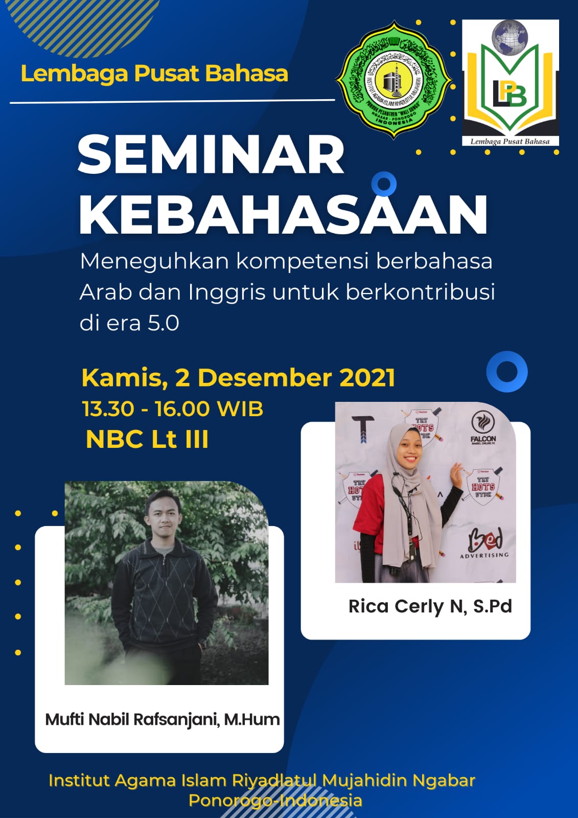 Seminar Kebahasaan Meneguhkan Kompetensi Berbahasa Arab dan Inggris untuk Berkontribusi di Era 5.0