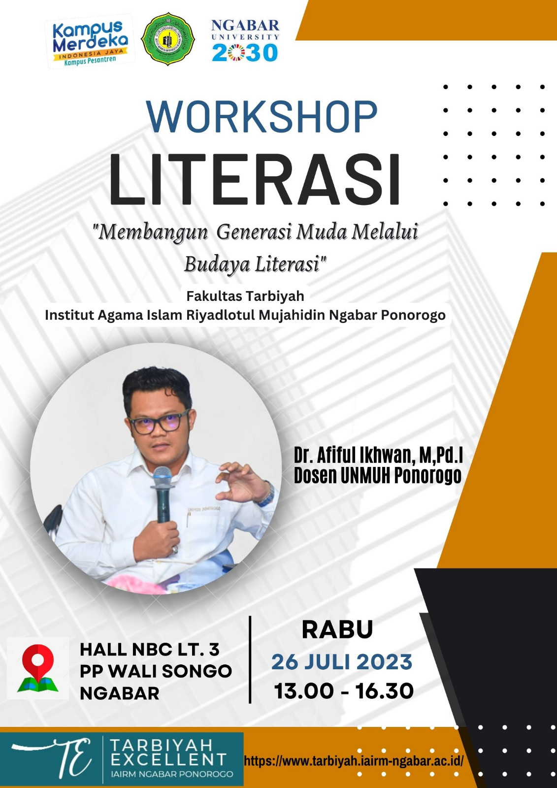 Workshop Literasi " Membangun Generasi Muda Melalui Budaya Literasi"